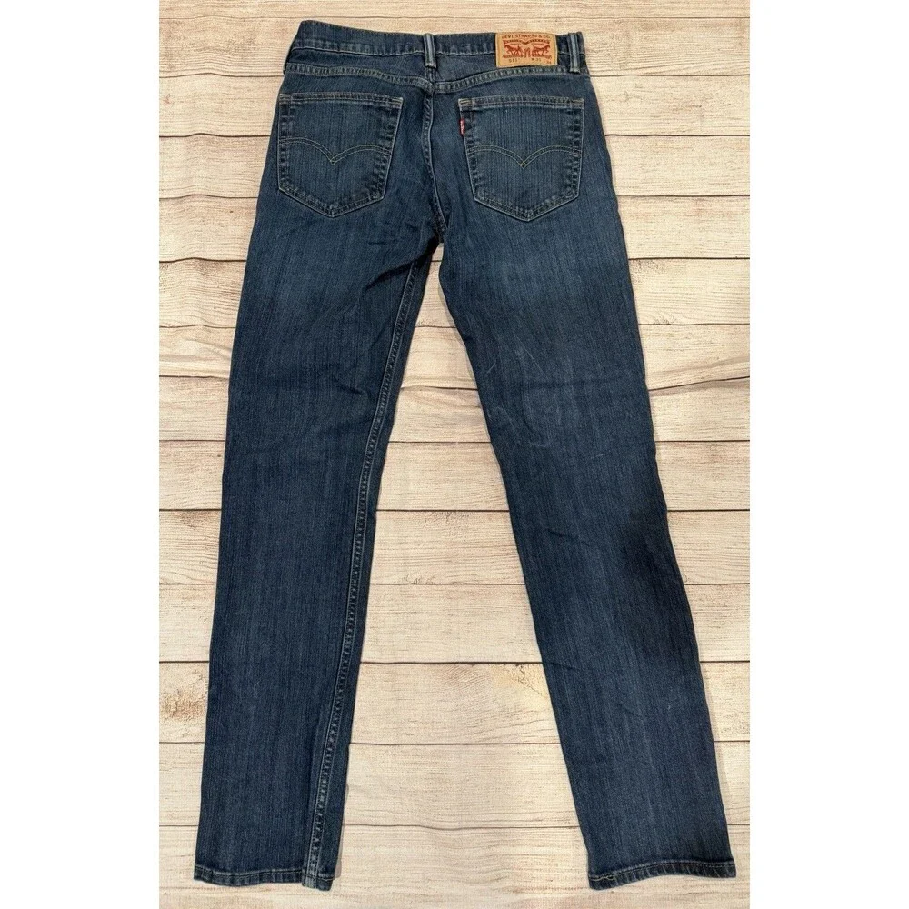 Levi's 511 Jeans Mens 31x34 Slim Fit Straight Leg Blue Medium Wash Denim Stretch